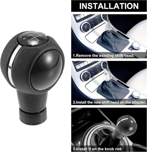 X AUTOHAUX 6 Speed Manual Gear Stick Shift Knob Transmission Gear Lever Stick Shifter Handle for Mini Cooper F55 F56 F54 F60 Black...