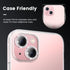 Tensea for iPhone 15 / iPhone 15 Plus Camera Lens Protector, 9H Tempered Glass Camera Cover Screen Protector, HD Clear, Metal Individual Ring for ...