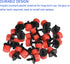 30 Pack Irrigation Dripper Sprinklers - Gardens Lawn 360 Degree Adjustable Emitter Dripper with 8 Holes Apply to Watering System (24mm Red, Black)...