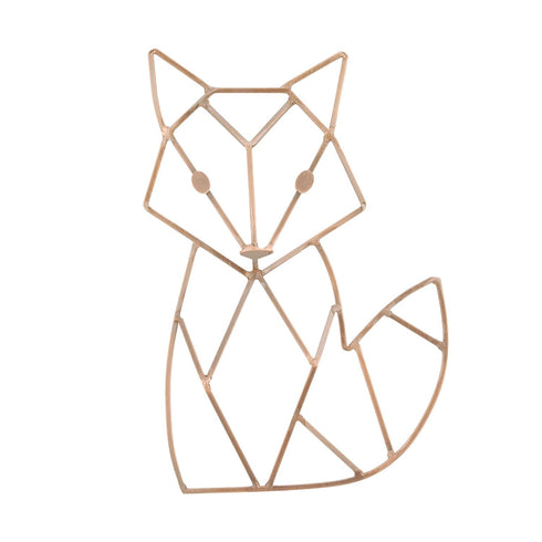 NoJo Fox Shaped Wire Nursery Wall Décor, Copper Finish...