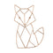 NoJo Fox Shaped Wire Nursery Wall Décor, Copper Finish...