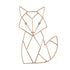NoJo Fox Shaped Wire Nursery Wall Décor, Copper Finish...