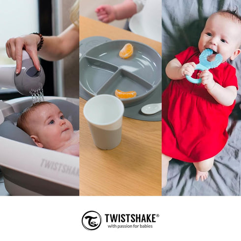 Twistshake Anti Colic Baby Bottles - Premium 180ml/6oz Bottles with 100ml Milk Storage Container for a Comfortable Feeding Experience for Baby Car...
