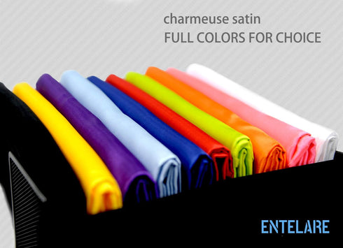 Satin Fabric for Costumes and Crafting 58 Inches Width by The Yard Entelare(Light Blue 1Yard)...