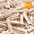 Wooden Craft Pegs, 100 Pieces of Natural Wooden Clothespins Photo Paper Peg Pin Craft Clips for Home School Arts Crafts Decoration - 3.5cm / 1.38 ...