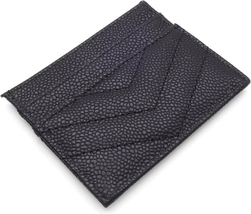 Womens Leather Card Holder Wallet | Slim Luxury Vegan Leather Compact Wallet | Thin Designer Quality Leather Credit Card Minimalist Wallet for Wom...