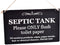 Stylish and Bold, Black and White, SEPTIC TANK Sign | Plaque | Notice for Toilet | Bathroom | W.C | only flush toilet paper | Information Notice |...