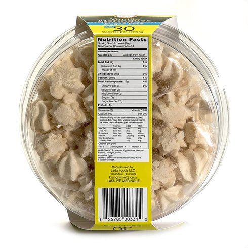 Krunchy Melts Original Sugar Free Meringue Cookies | Sugar Free Vanilla Flavor | Only 35 Calories Per Serving | Fat Free, Gluten Free, Dairy Free ...
