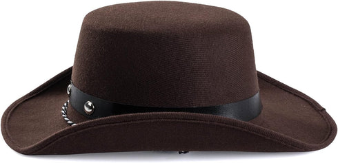 Funny Party Hats Brown Felt Cowboy Hat for Kids and Babies - Western Party Hat - One Size Fits Most...