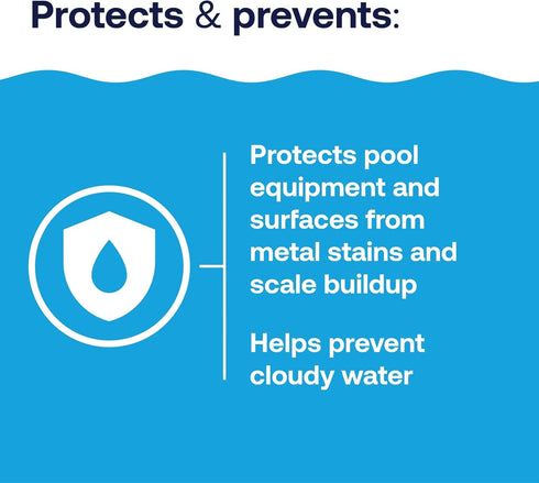 HTH 67068 Swimming Pool Care Metal & Stain Defense - Prevents Staining and Corrosion Clear...