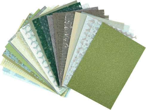 30Pcs Handmade Scrapbook Craft Paper Sheet Textured Morandi A5 Sheet Mesh Fabric Special Paper for Card Making Art Journaling Supplies DIY Materia...
