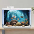 AWERT 30x18 inches Polyester Undersea Aquarium Background Ruins Aquarium Background Undersea Aquatic Plants Fish Tank Background...