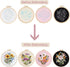 CHWANG Embroidery Starter Kit 4 Pack Floral Cross Stitch Beginner Kit with Plastic Hoop, Instructions and Threads, Full Range of Embroidery Kits f...