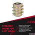 E-Z LOK Hex Threaded Inserts for Soft Wood, Zinc Alloy Flush Thread Insert 10-24 x 10mm Length, Pack of 50, (801024-10)...