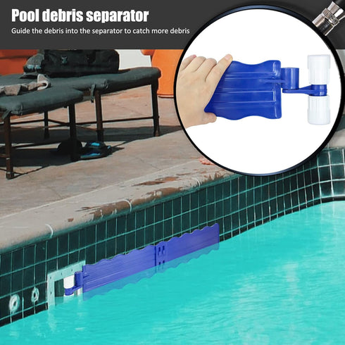 Pool Skimmer,Hands Free Pool Leaf Skimmer,Work with Most Skimmer Systems on above-Ground and in-ground Pools,6.7 Inches to 4 Inches (Blue)...