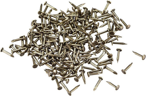 uxcell Small Tiny Nails 1.2x8mm(DxL) for Wooden DIY Decorative Pictures Boxes Household Accessories Bronze Tone 300pcs...
