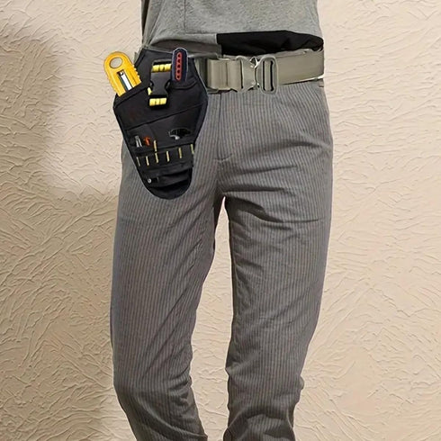 Impact Drill Holster Driver Drill Holder Portable Wrist Bag Shoulder Bag with Detachable Strap Belt Electric Tool Pouch Bag for Screwdriver Wrench...