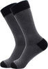 Mens Grey Dress Socks Size 10-13, Cotton Crew Calf Socks...