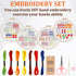ROPCIA 4 Set Embroidery kit for Beginners with Embroidery Patterns, Needlepoint Kits for Beginners, Beginner Embroidery kit for Adults, Ideal Hand...