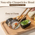 Chopsticks Reusable, Wooden Lucky Chopsticks Non-Slip, Chop Sticks Dishwasher Safe, Chinese Round Cooking Chopsticks for Sushi, Pasta, Asian Cuisi...