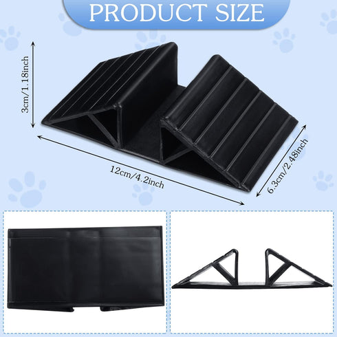 6 Pcs Support Feet for Pet Gate Plastic Triangle Reinforcement Fitting Dog Panel Isolation Fence Free Standing Pet Gate Dog Fence Panels for Confi...