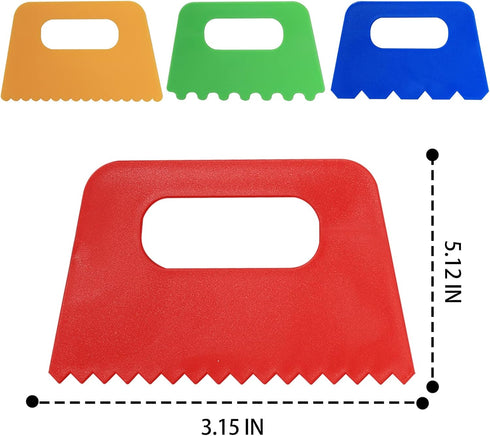 Plastic Scrapers, Scraper Sculpture Tool Pottery Tools Paint Scrapers Tools, Pack of 4...