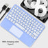 Wireless Keyboard with Touchpad,Ultra-Slim Portable Rechargeable Bluetooth Keyboard,Ipad Keyboard with Trackpad for OS Android Windows Devices(Pur...
