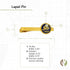 Desert Cactus United States Navy Tie Bar Logo Formal Occasion Standard Length Width (Seabees)...