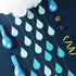 Waydress 24 Pieces Raindrop Garlands Birthday Paper Decorations Blue Paper Hanging Raindrop Shape Garlands for Baby Shower Birthday Wedding Party ...