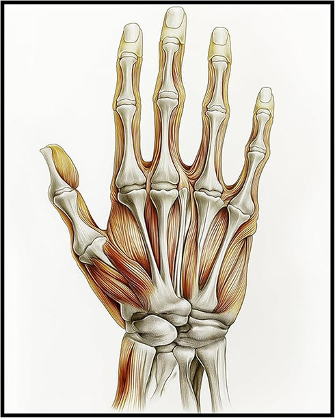 Posterizer 1 pcs-artistic illustration of the human hand 3-Teachers & Classrooms-Abstract & Modern Art-School and classroom art- unframed wall art...