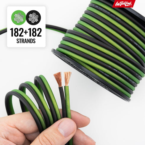 12 AWG Gauge Speaker Wire Cable (30 Feet) Stereo, Car or Home Theater, CCA......