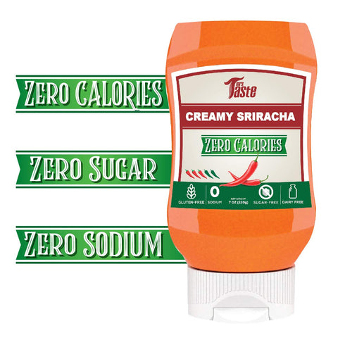 Mrs Taste Sugar Free Creamy Sriracha, Zero Calories, Zero Sodium, Zero Sugar, High Fiber, Keto Friendly, Paleo Friendly, Condiments and Sauces (8 ...