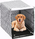 Pethiy Dog Crate Cover for Wire Crates, Fits Most 24" inch Dog Crates. Easy to Put On, Take Off, and Adjust - Cover only -Gray-24 Inch...