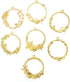 Allazone 35 PCS Open Bezel Charms, 28 PCS Sea Theme Open Bezels for Resin 7 Style Alloy Frame Pendants 2 Color Hollow Resin Frames with Necklace f...