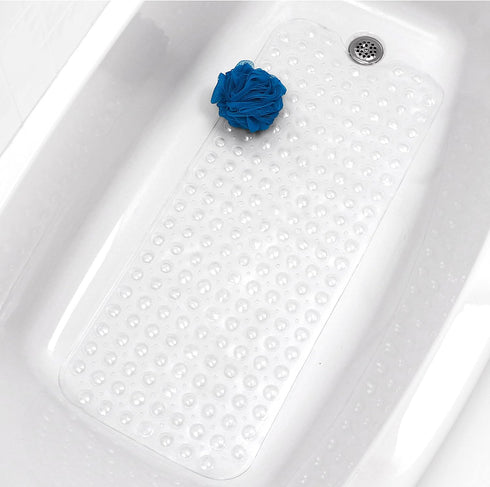 Ginsey Home + Solutions Clear Mega Tub Non-Slip with Suction Cups, Air Cushioned Bubble Surface, 16 in X 39.5 in Bath mat...
