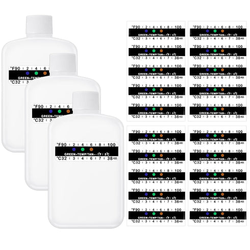 23 Pieces Urine Test Complete Kit Include 3 Pcs Synthetic Urine Bottles with 20 Pcs Temperature Test Papers, Portable Travel Bottle Adhesive Urine...