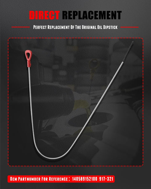 CCIYU Oil Dipstick 48.03" Oil Level Indicator Fit For Mercedes-Benz CLS500 CLS55 E200 E280 E300 E320 E350 E420 E430 E500 E55 E550 G500 G55 ML320 M...