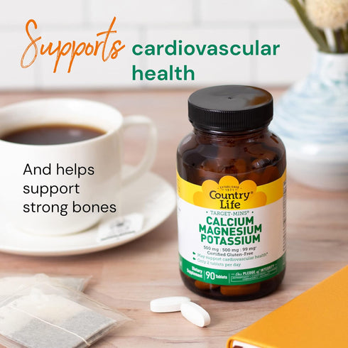 Country Life Calcium-Magnesium-Potassium - 90 Tablets...