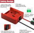 2 Pack Power Wheel for Milwaukee M18 18V Battery Adapter, Power Wheel Battery Converter Kit with Fuses & 14AWG Wire & Control Switch Use for DIY R...