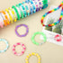 Acerich 4022 Pcs Pony Beads for Friendship Bracelet Making Kit, 96 Colors 5 Boxes Friendship Bracelet Beads 6x9mm Rainbow Kandi Beads with 1000 Pc...