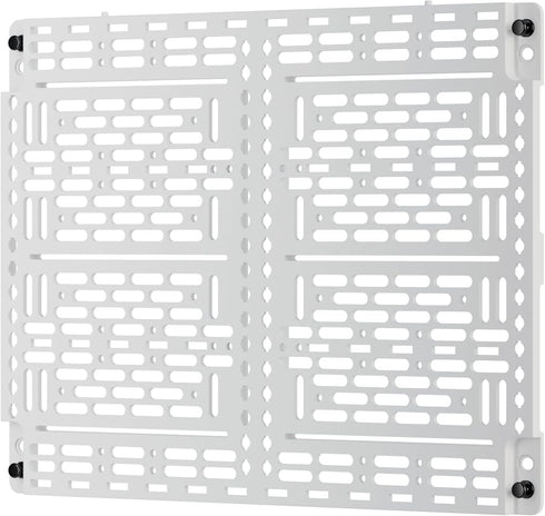Legrand - OnQ Universal Mounting Plate 10 Inch, Secure Devices in Structured Media Enclosure Mounting Plate, Mounting Plate with 2 Rachet Clamps, ...
