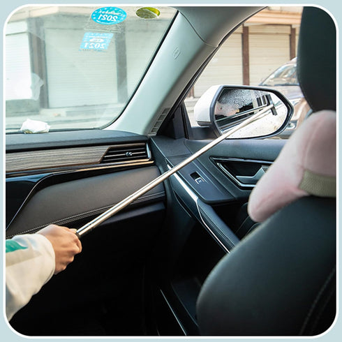 3 PCS Side Mirror Squeegee,Car Mirror Squeegee,Retractable Car Rearview Mirror Wiper,Portable Car Cleaning Tool for Rainy Foggy Weather,Universal ...