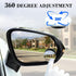 LivTee Blind Spot Mirror, 2" Round HD Glass Frameless Convex Rear View Mirrors Exterior Accessories with Wide Angle Adjustable Stick for Car SUV a...