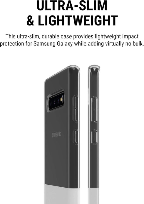 Incipio NGP Translucent Flexible Case for Samsung Galaxy S10+ with Shock-Absorbing Drop-Protection - Clear...