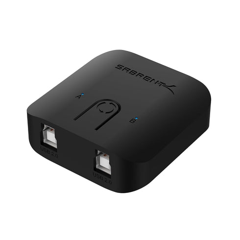 SABRENT USB 2.0 Sharing Switch for Multiple Computers and Peripherals LED Device Indicators (USB-SW20)...