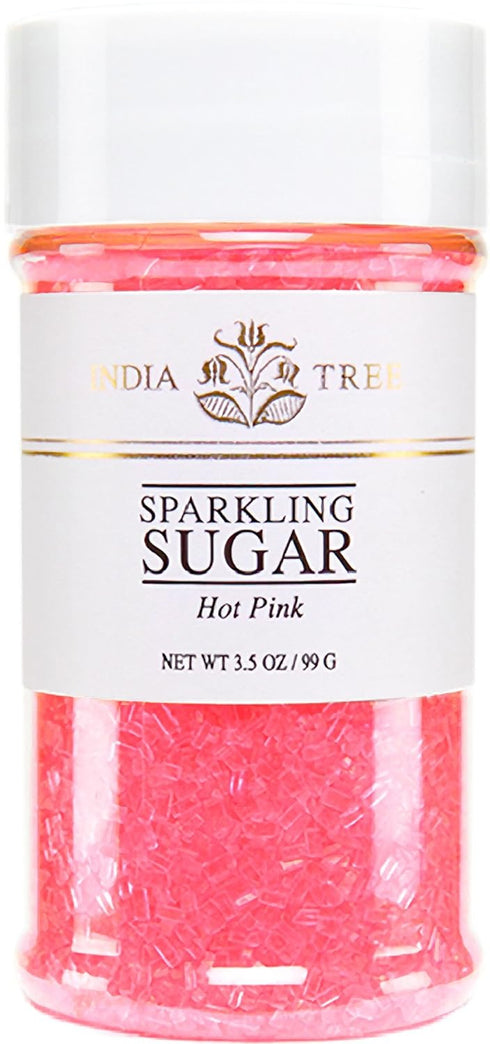 Pure Hot Pink Sparkling Sugar , Shimmery Sugar Sprinkles for Baking and Decorating, Small , 3.5 Oz Jar (Pack of 1)...