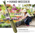 Garden Weed Puller Tool Hand Weeder Tool with Ergonomic Handle Stainless Steel Straight Weeder 10.63inch Weed Removal Deeper Digging Sharp V Garde...
