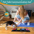 4 Recordable Buttons with Rubber Mat and 25 Stickers - Record and Playback Any Custom Message to Teach Your Dog Voice What They Want...