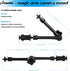 Camera Magic Arm articulating arm- 11 Inch Metal Adjustable Friction Articulated arm with Super Clamp/Phone Clip, for Various Action Camera/DSLR/L...