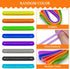 42pcs Silicone Rubber Bands Colorful Elastic Rubber Wrapping Bands Stretchy Silicone Bands Books, Wallet Card, Cooking Boxes Wraps, Office Supplie...
